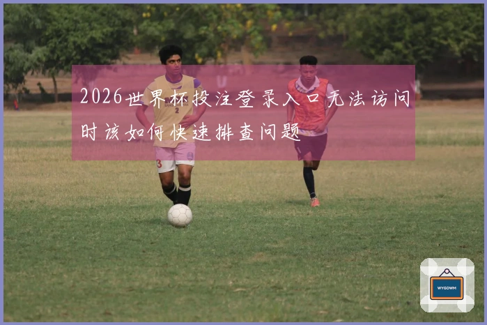 2026世界杯投注登录入口无法访问时该如何快速排查问题
