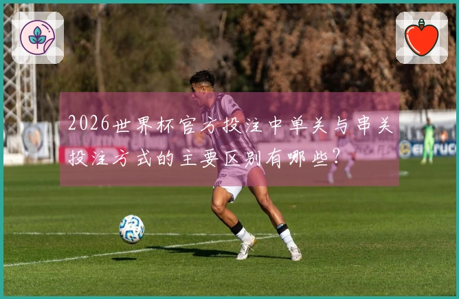 2026世界杯官方投注中单关与串关投注方式的主要区别有哪些？