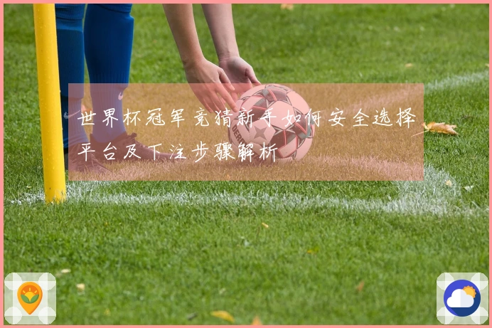 世界杯冠军竞猜新手如何安全选择平台及下注步骤解析